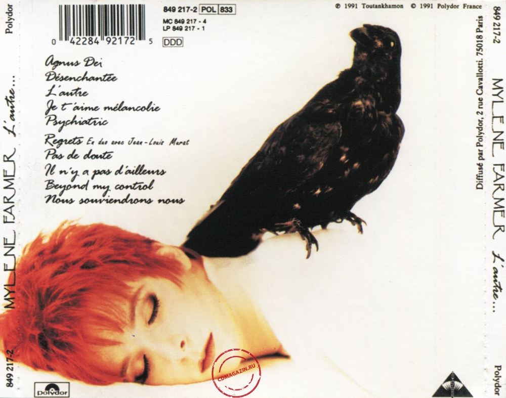 Audio CD: Mylene Farmer (1991) L'Autre... Audio CD: Mylene Farmer (1991) L'Autre...