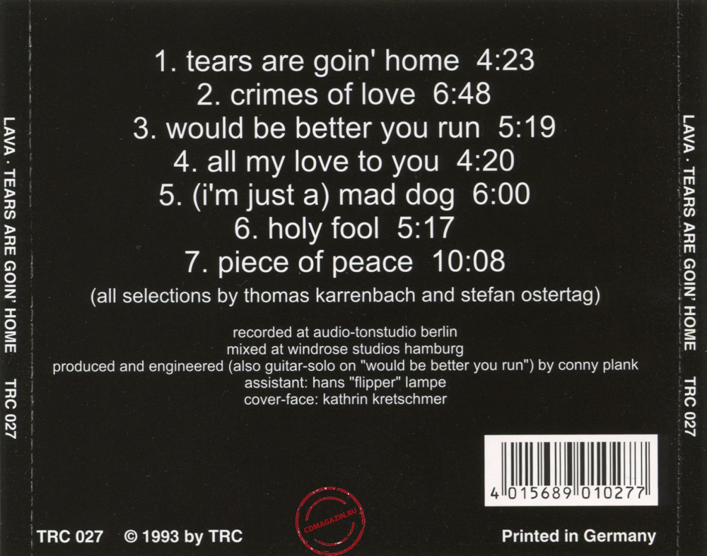 Audio CD: Lava (6) (1973) Tears Are Goin' Home Audio CD: Lava (6) (1973) Tears Are Goin' Home
