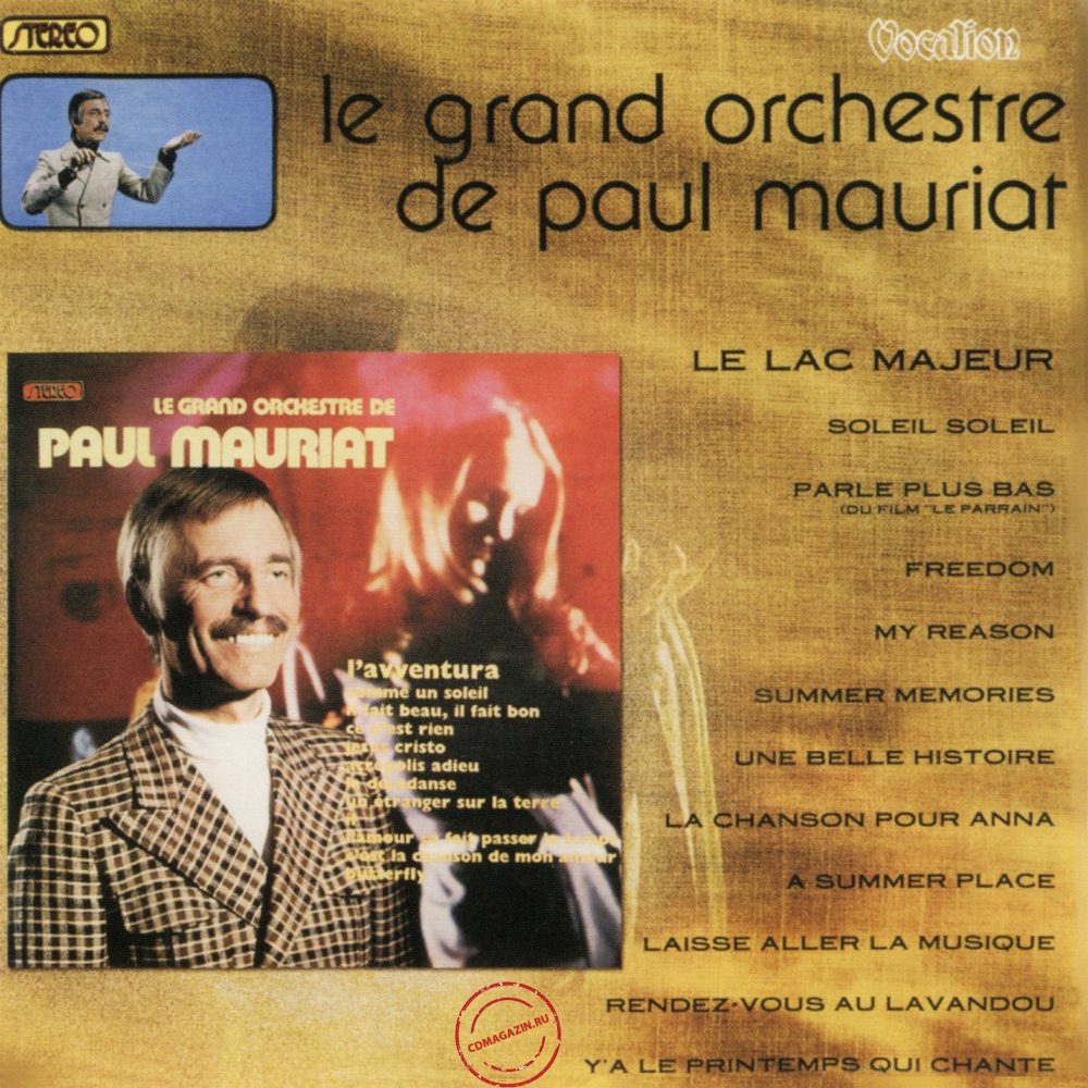 Audio CD: Paul Mauriat (1972) L'avventura + Le Lac Majeur