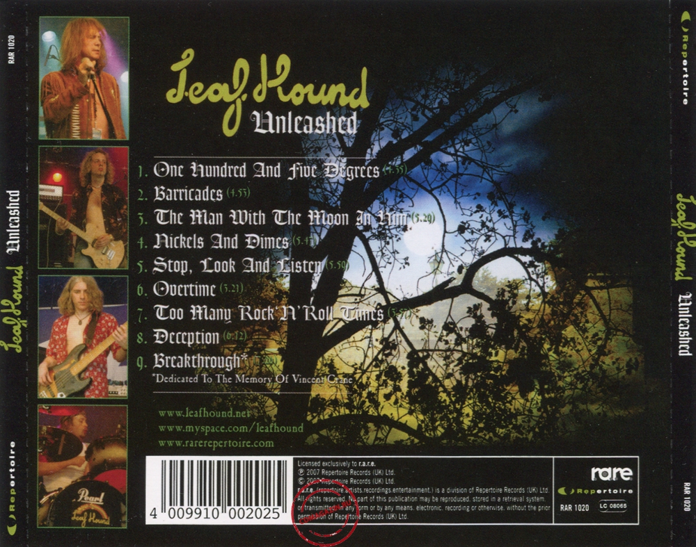 Audio CD: Leaf Hound (2007) Unleashed Audio CD: Leaf Hound (2007) Unleashed