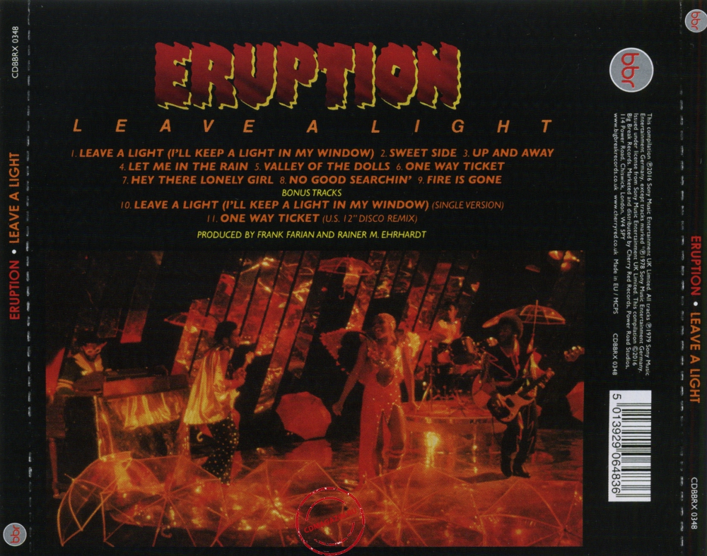Audio CD: Eruption (4) (1979) Leave A Light
