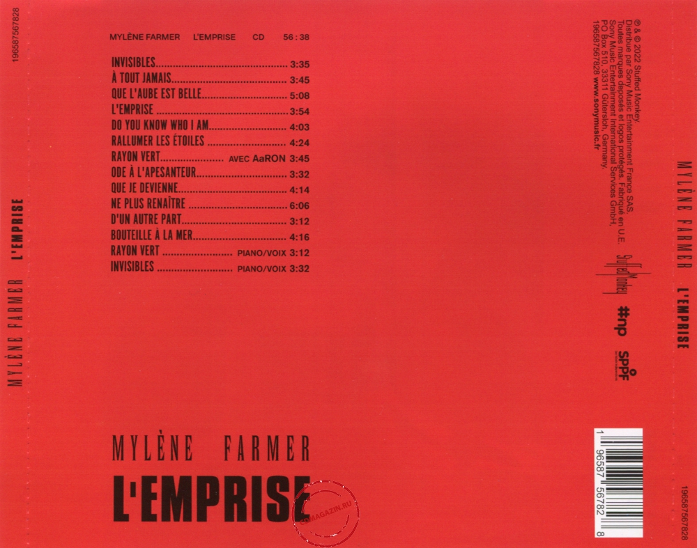 Audio CD: Mylene Farmer (2022) L'Emprise