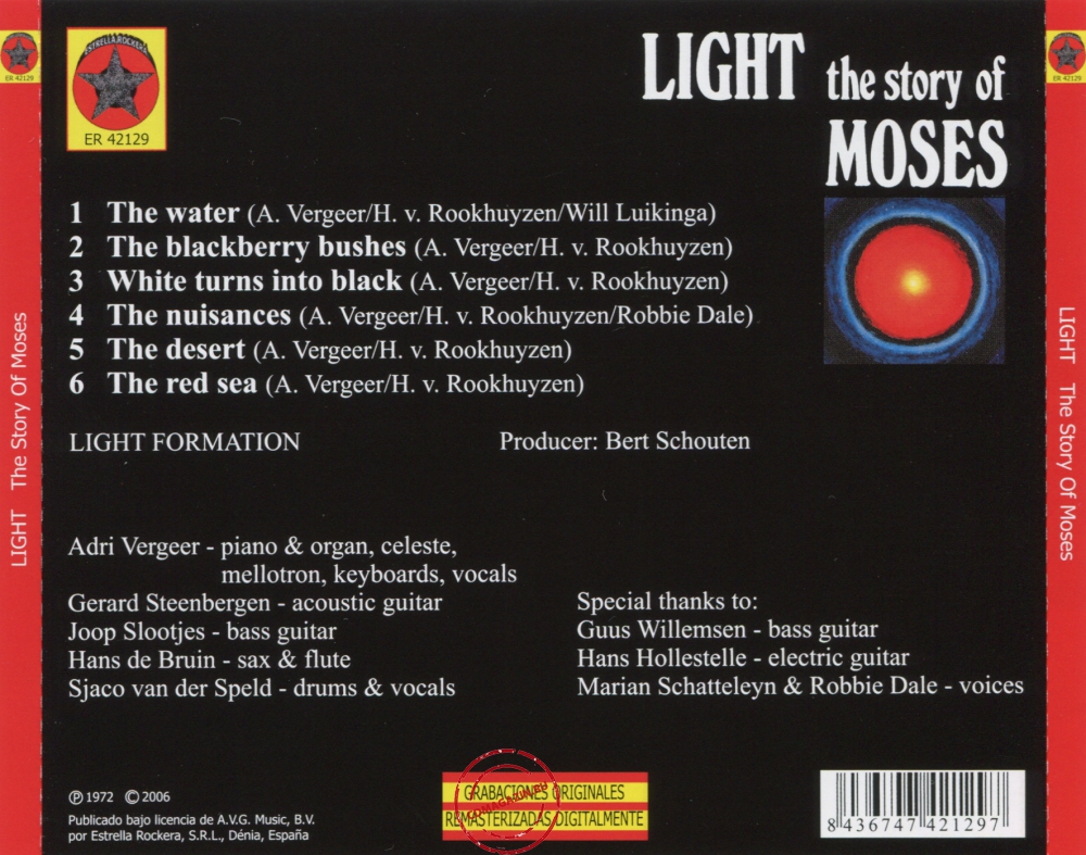 Audio CD: Light (4) (1972) The Story Of Moses Audio CD: Light (4) (1972) The Story Of Moses