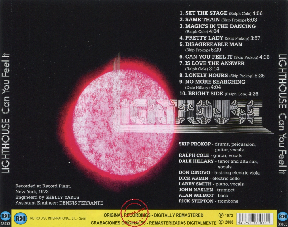 Audio CD: Lighthouse (2) (1973) Can You Feel It Audio CD: Lighthouse (2) (1973) Can You Feel It