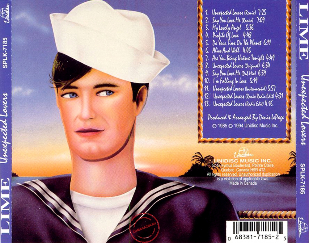Audio CD: Lime (2) (1985) Unexpected Lovers Audio CD: Lime (2) (1985) Unexpected Lovers