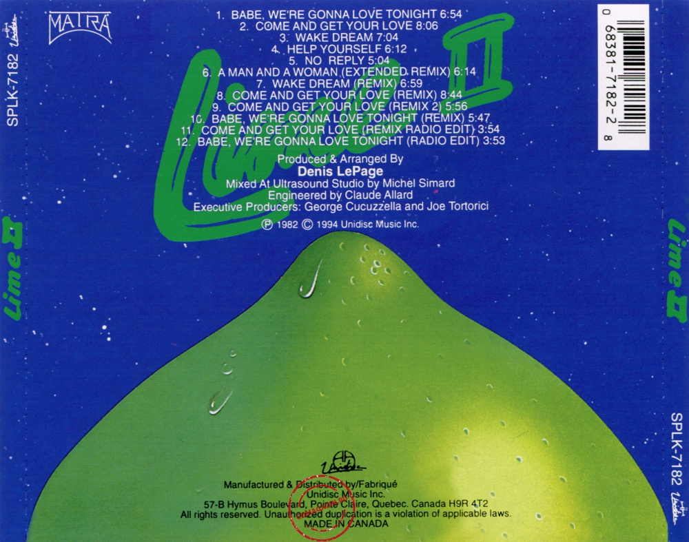Audio CD: Lime (2) (1982) Lime 2