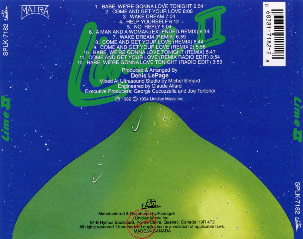 Audio CD: Lime (2) (1982) Lime 2 Audio CD: Lime (2) (1982) Lime 2