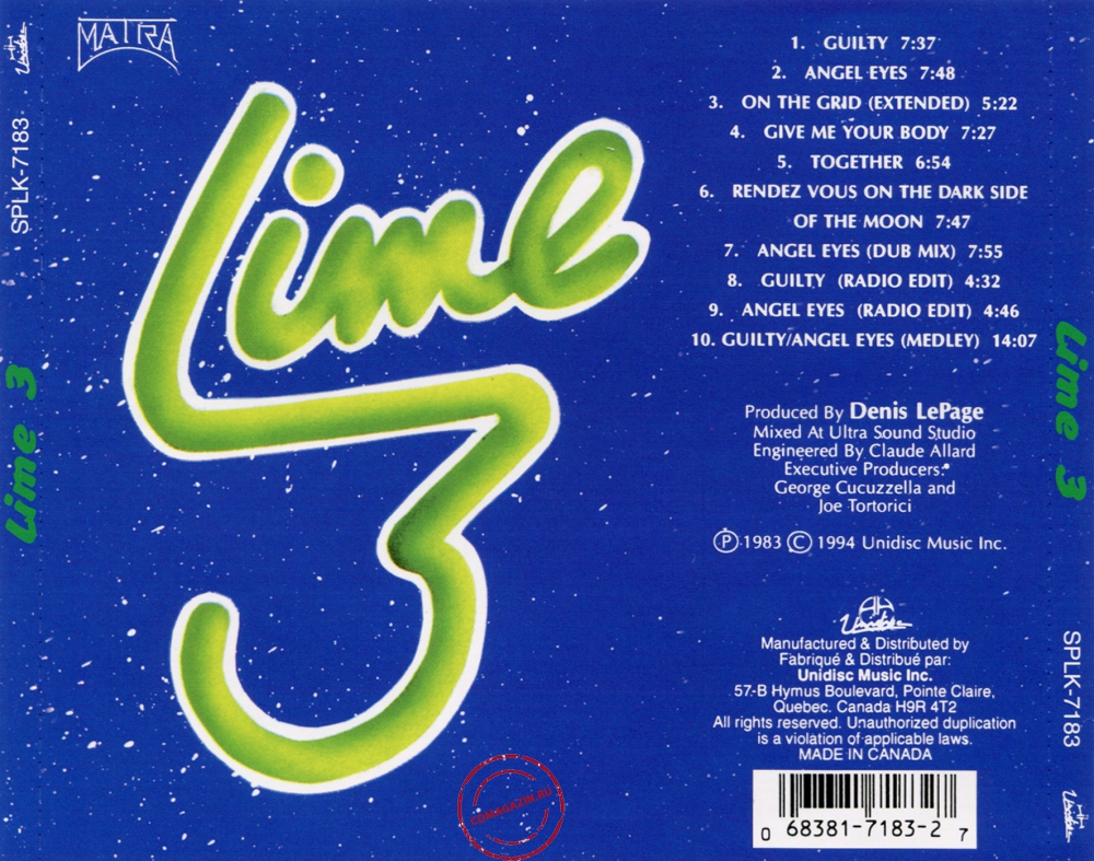 Audio CD: Lime (2) (1983) Lime 3 Audio CD: Lime (2) (1983) Lime 3
