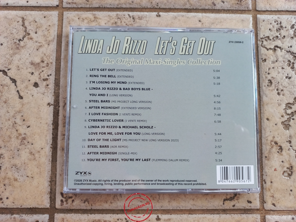 Audio CD: Linda Jo Rizzo (2026) Let's Get Out (The Original Maxi-Singles Collection)