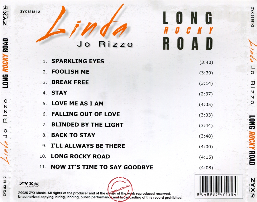 Audio CD: Linda Jo Rizzo (2025) Long Rocky Road