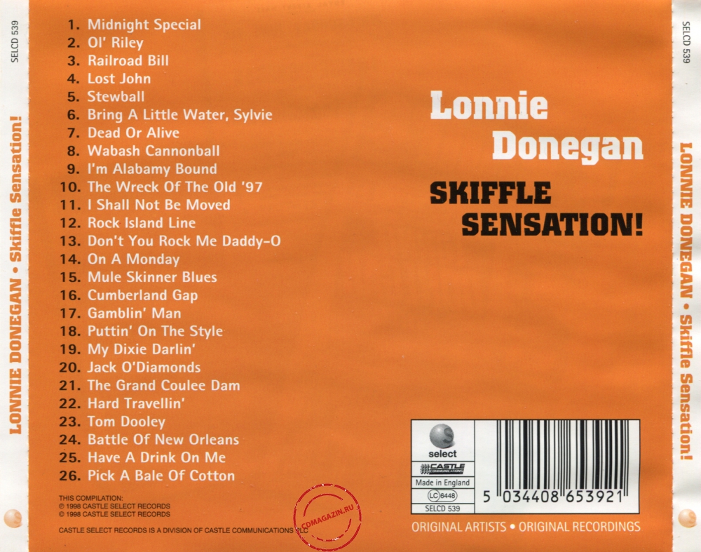Audio CD: Lonnie Donegan (1998) Skiffle Sensation!