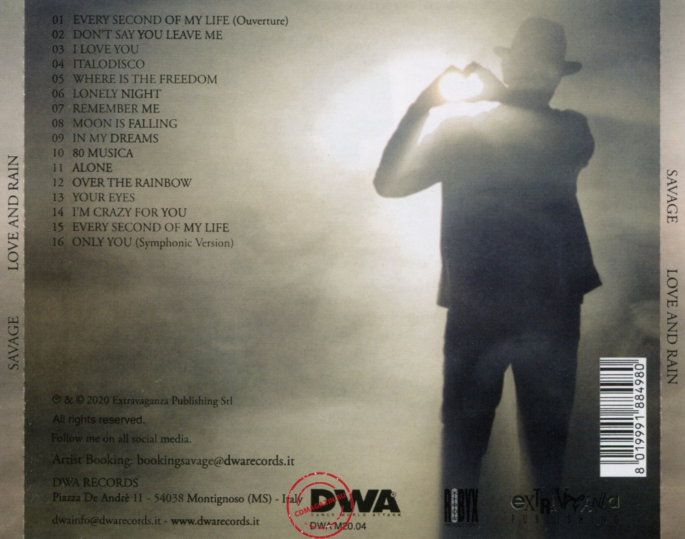 Audio CD: Savage (2020) Love And Rain Audio CD: Savage (2020) Love And Rain
