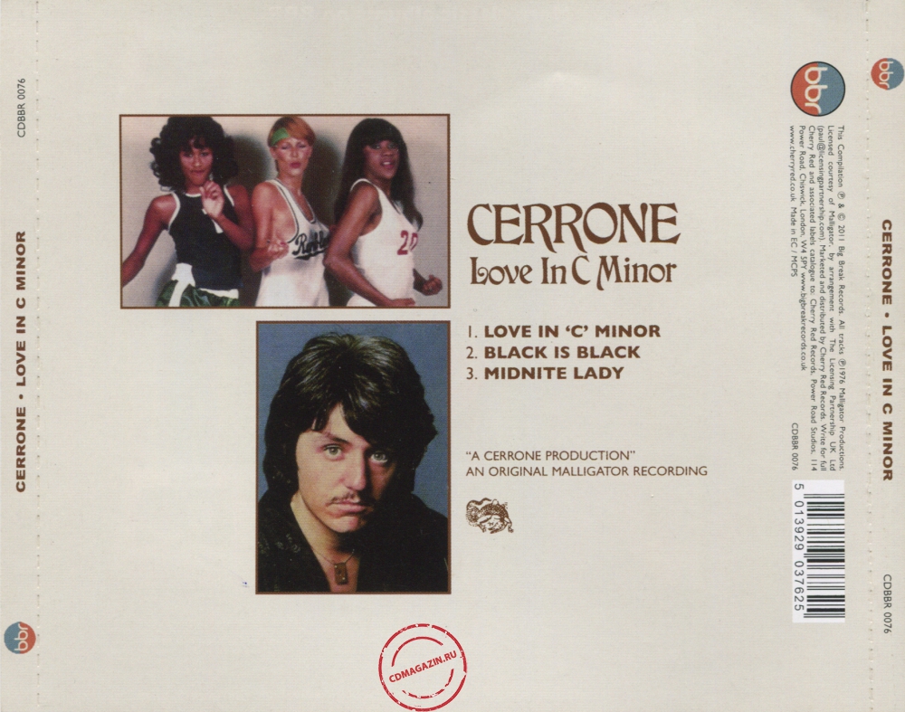 Audio CD: Cerrone (1976) Love In C Minor