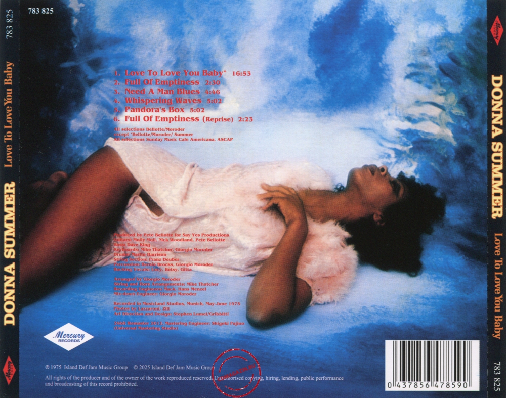 Audio CD: Donna Summer (1975) Love To Love You Baby