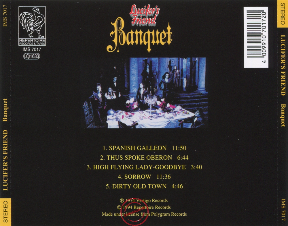 Audio CD: Lucifer's Friend (1974) Banquet