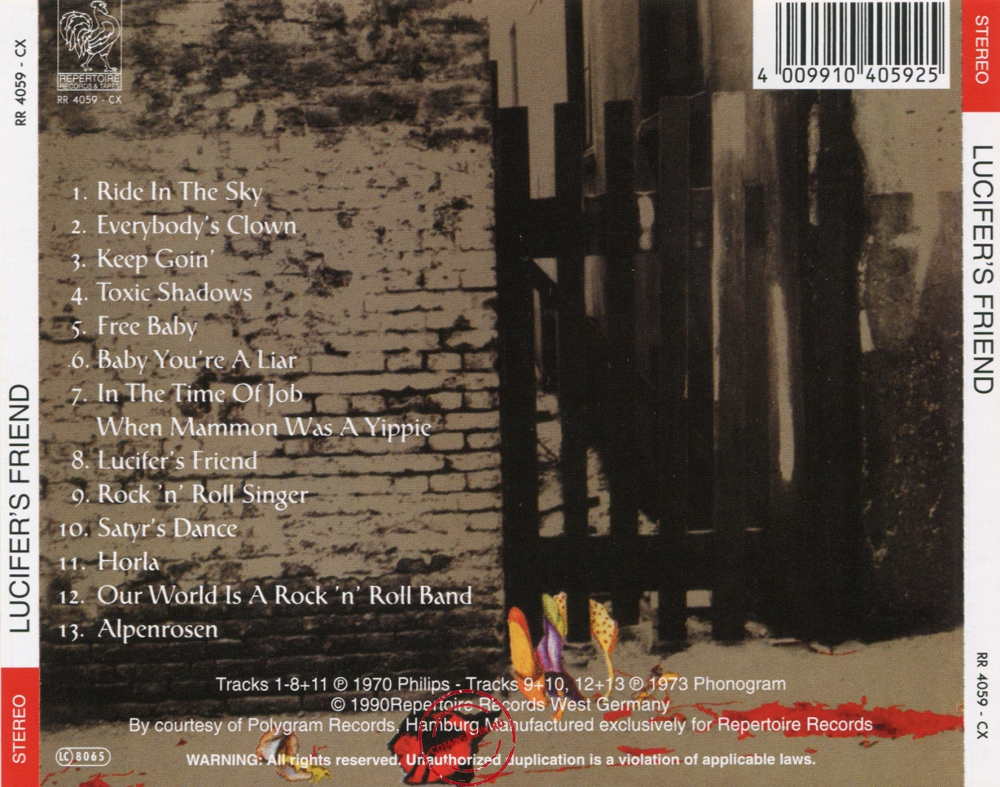 Audio CD: Lucifer's Friend (1970) Lucifer's Friend Audio CD: Lucifer's Friend (1970) Lucifer's Friend