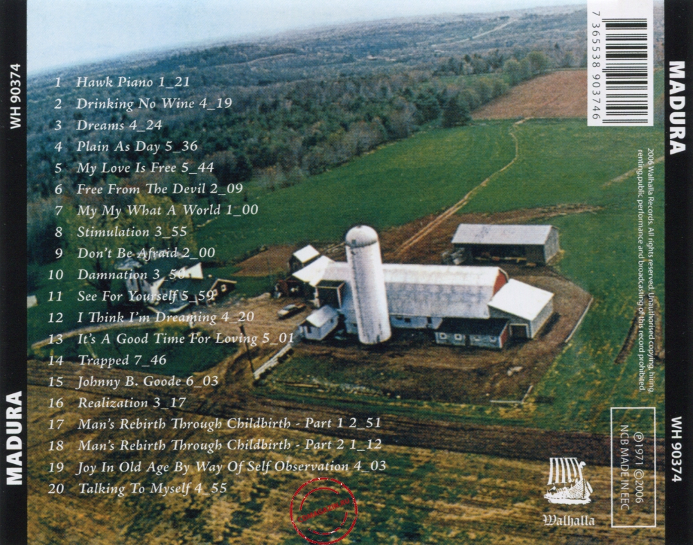 Audio CD: Madura (1971) Madura