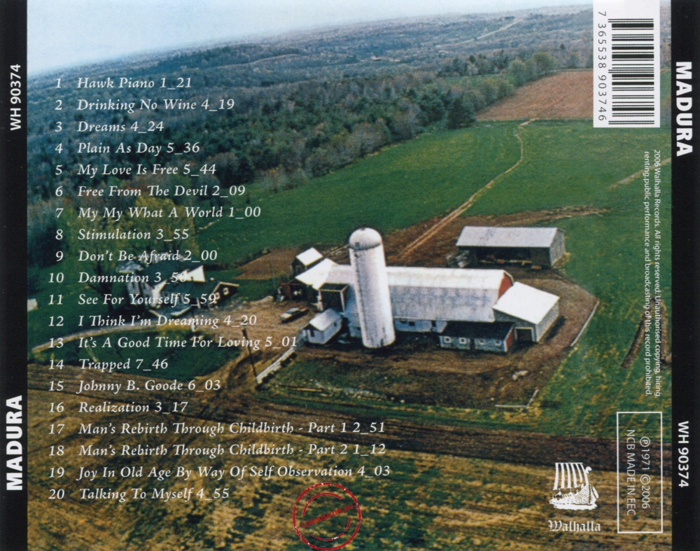 Audio CD: Madura (1971) Madura Audio CD: Madura (1971) Madura