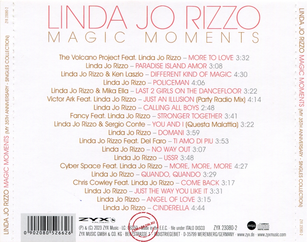 Audio CD: Linda Jo Rizzo (2023) Magic Moments Audio CD: Linda Jo Rizzo (2023) Magic Moments