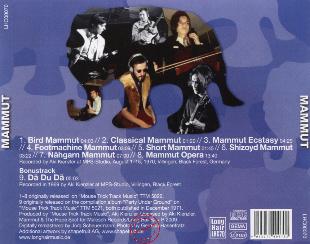 Audio CD: Mammut (1971) Mammut