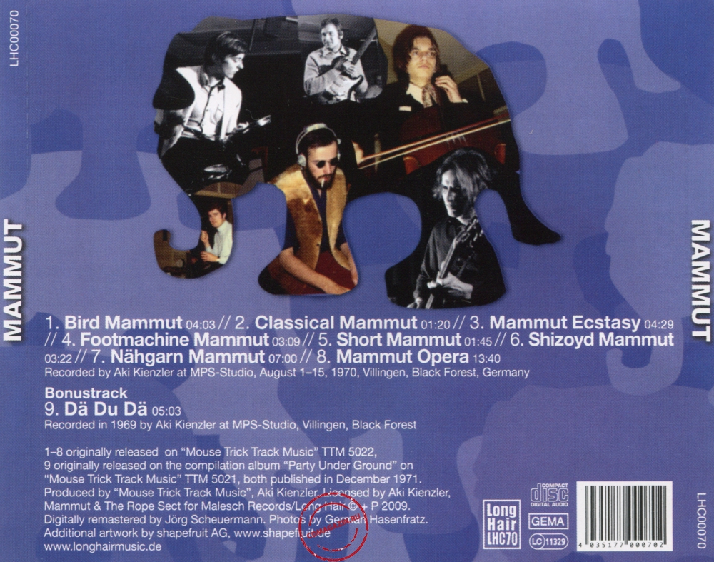 Audio CD: Mammut (1971) Mammut Audio CD: Mammut (1971) Mammut
