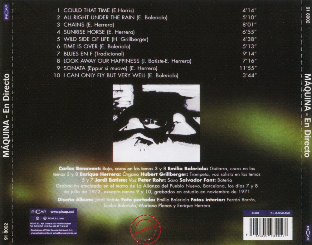 Audio CD: Maquina (1972) En Directo Audio CD: Maquina (1972) En Directo