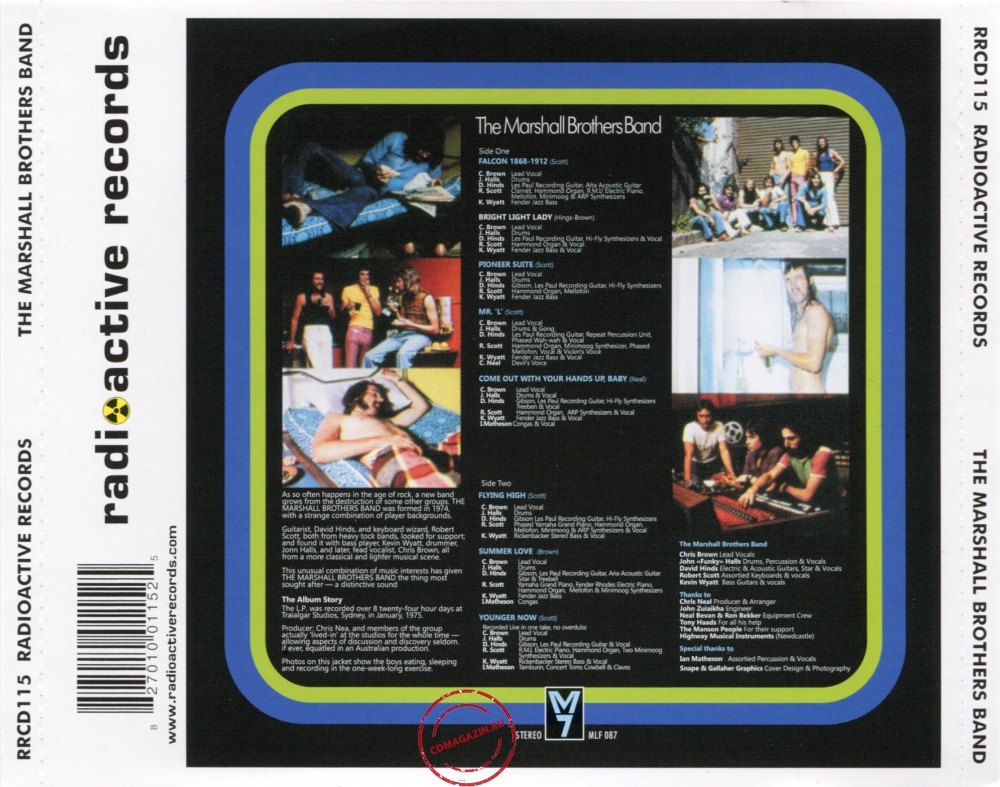 Audio CD: Marshall Brothers Band (1975) The Marshall Brothers Band Audio CD: Marshall Brothers Band (1975) The Marshall Brothers Band