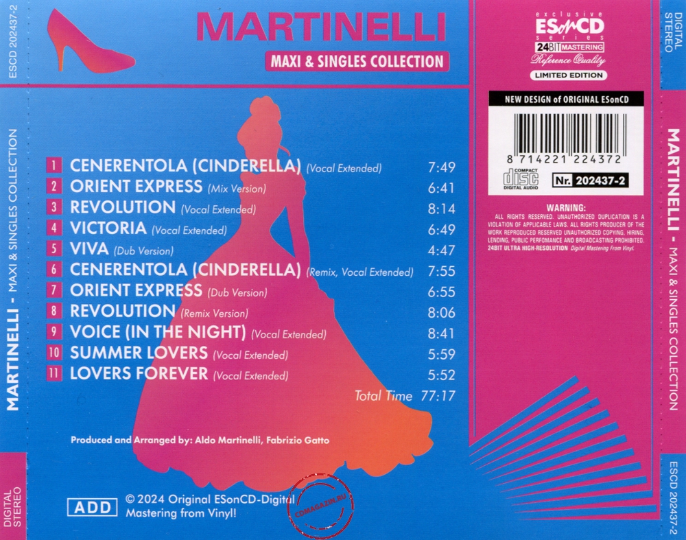 Audio CD: Martinelli (2024) Maxi & Singles Collection Audio CD: Martinelli (2024) Maxi & Singles Collection