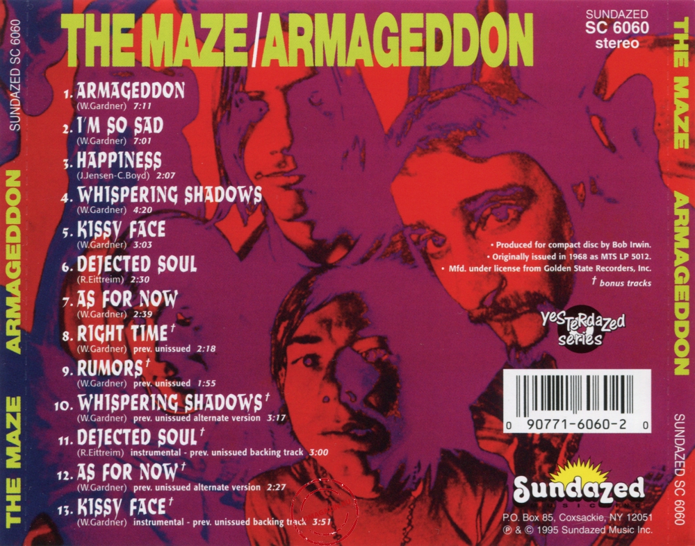Audio CD: Maze (2) (1969) Armageddon Audio CD: Maze (2) (1969) Armageddon