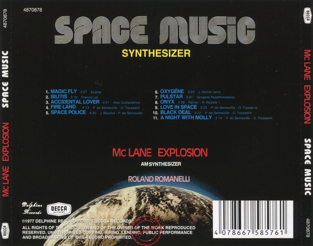Audio CD: Mc Lane Explosion (1977) Space Music Audio CD: Mc Lane Explosion (1977) Space Music