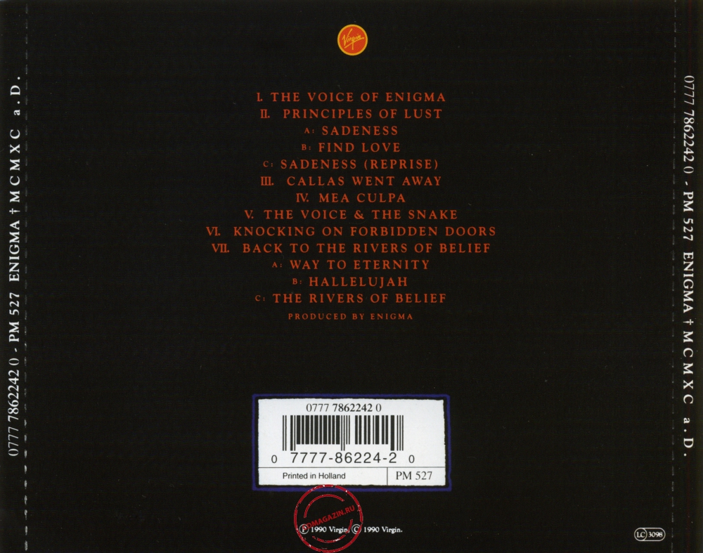 Audio CD: Enigma (1990) MCMXC a.D. Audio CD: Enigma (1990) MCMXC a.D.