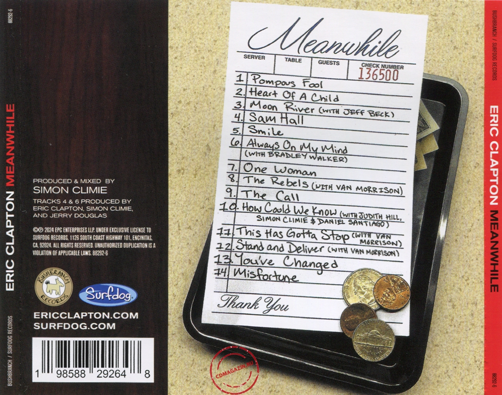 Audio CD: Eric Clapton (2024) Meanwhile Audio CD: Eric Clapton (2024) Meanwhile