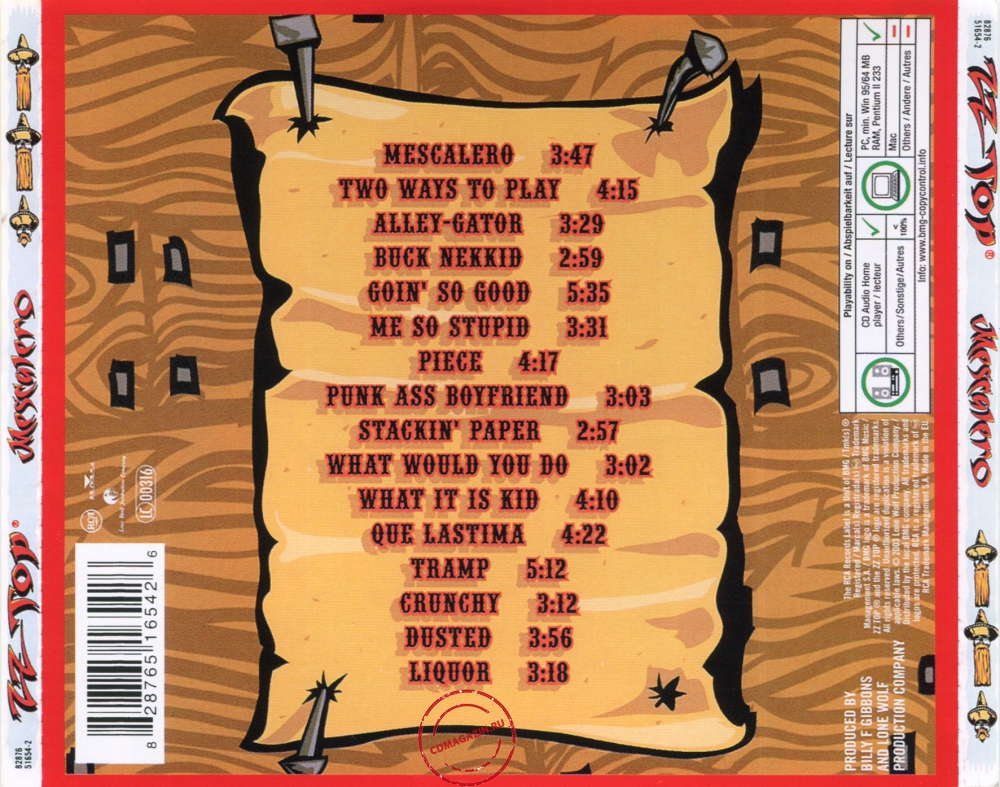 Audio CD: ZZ Top (2003) Mescalero Audio CD: ZZ Top (2003) Mescalero