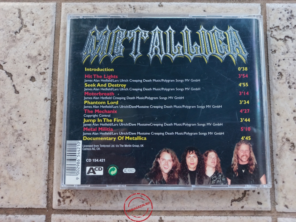 Audio CD: Metallica (2001) Bay Area Trashers