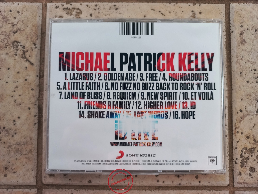 Audio CD: Michael Patrick Kelly (2018) iD Live