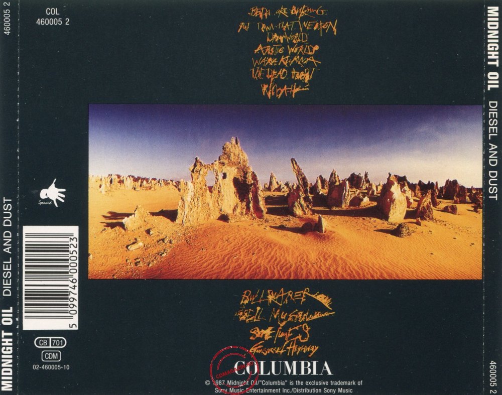 Audio CD: Midnight Oil (1987) Diesel And Dust