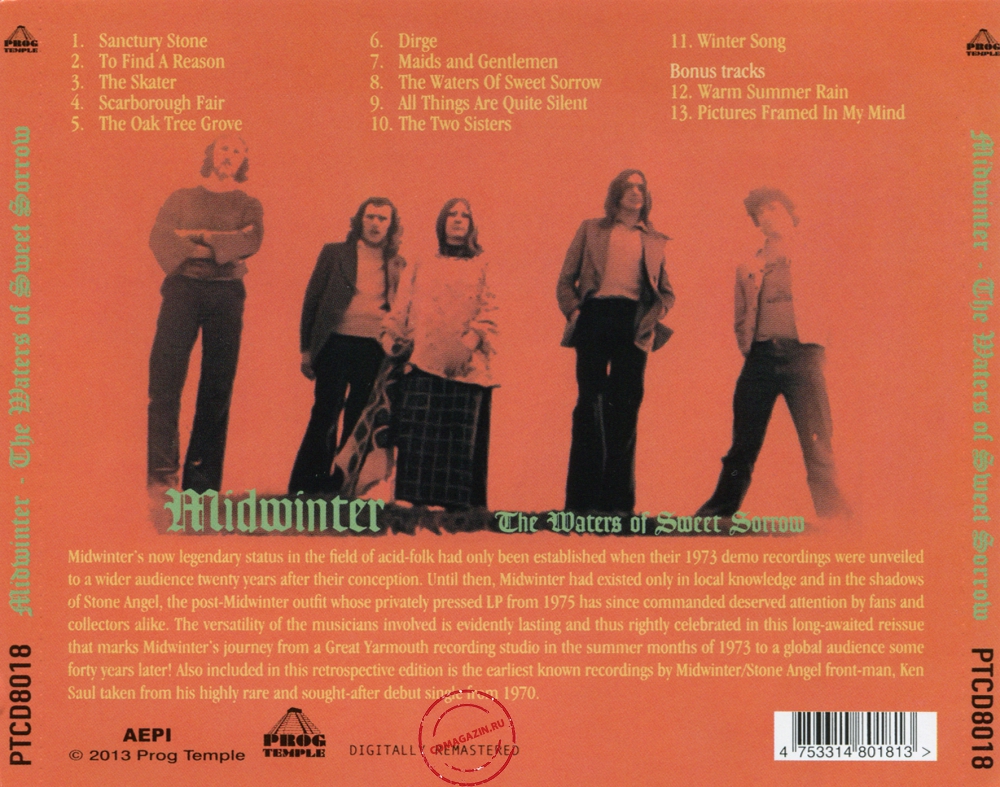 Audio CD: Midwinter (3) (1973) The Waters Of Sweet Sorrow Audio CD: Midwinter (3) (1973) The Waters Of Sweet Sorrow