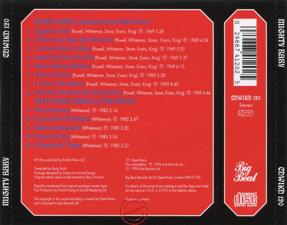 Audio CD: Mighty Baby (1969) Mighty Baby Audio CD: Mighty Baby (1969) Mighty Baby