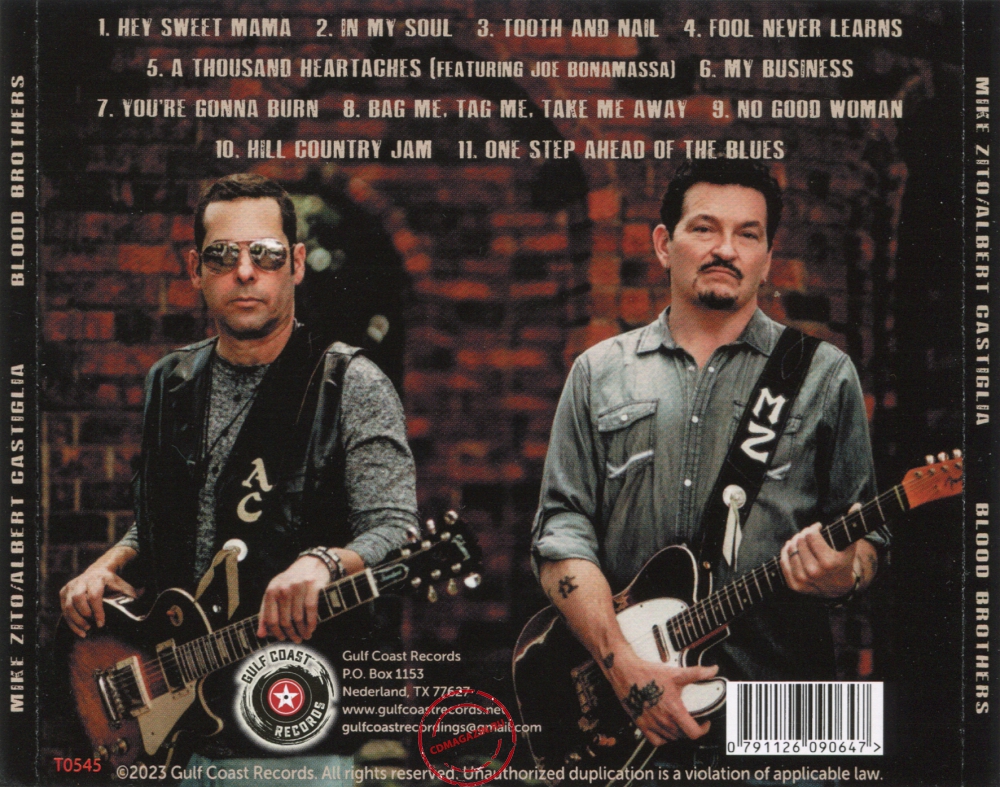 Audio CD: Mike Zito (2023) Blood Brothers Audio CD: Mike Zito (2023) Blood Brothers