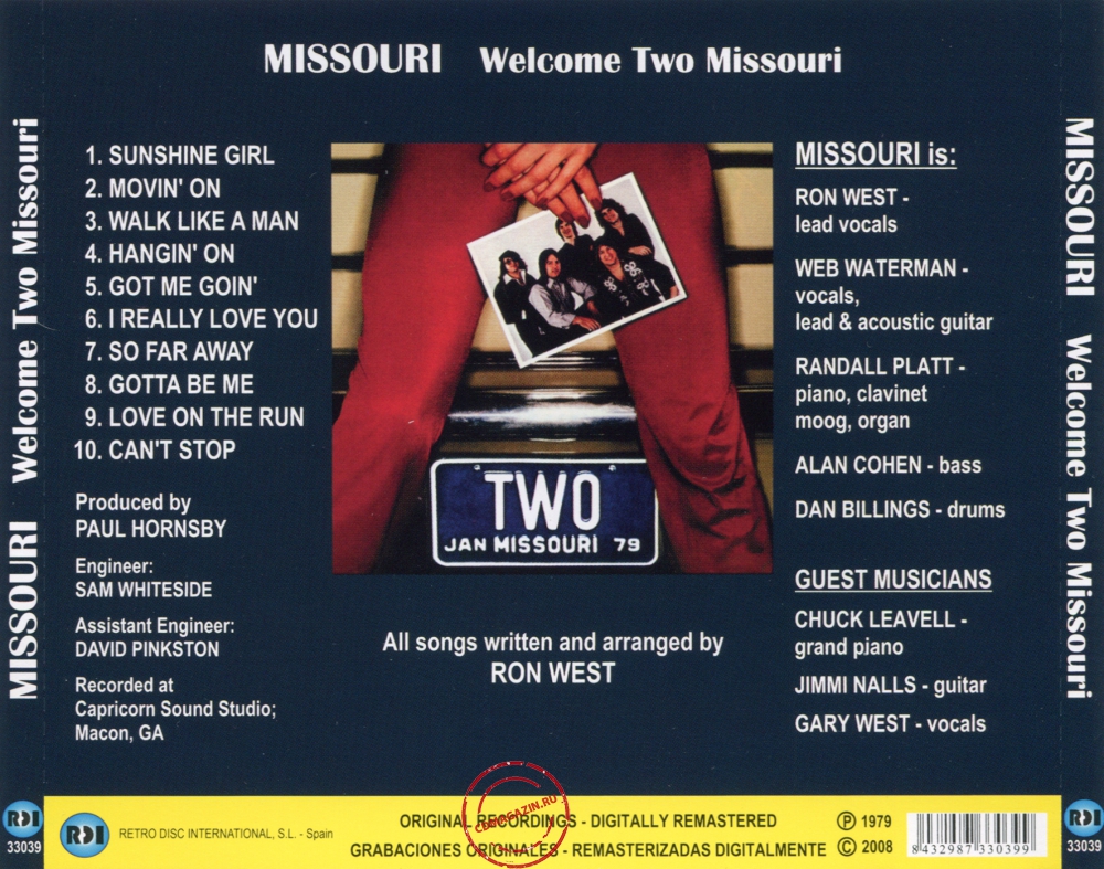 Audio CD: Missouri (2) (1979) Welcome Two Missouri Audio CD: Missouri (2) (1979) Welcome Two Missouri