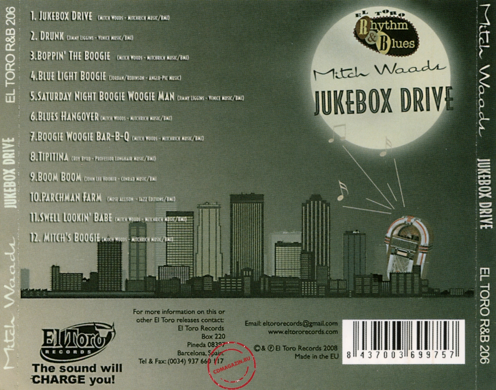 Audio CD: Mitch Woods (2008) Jukebox Drive