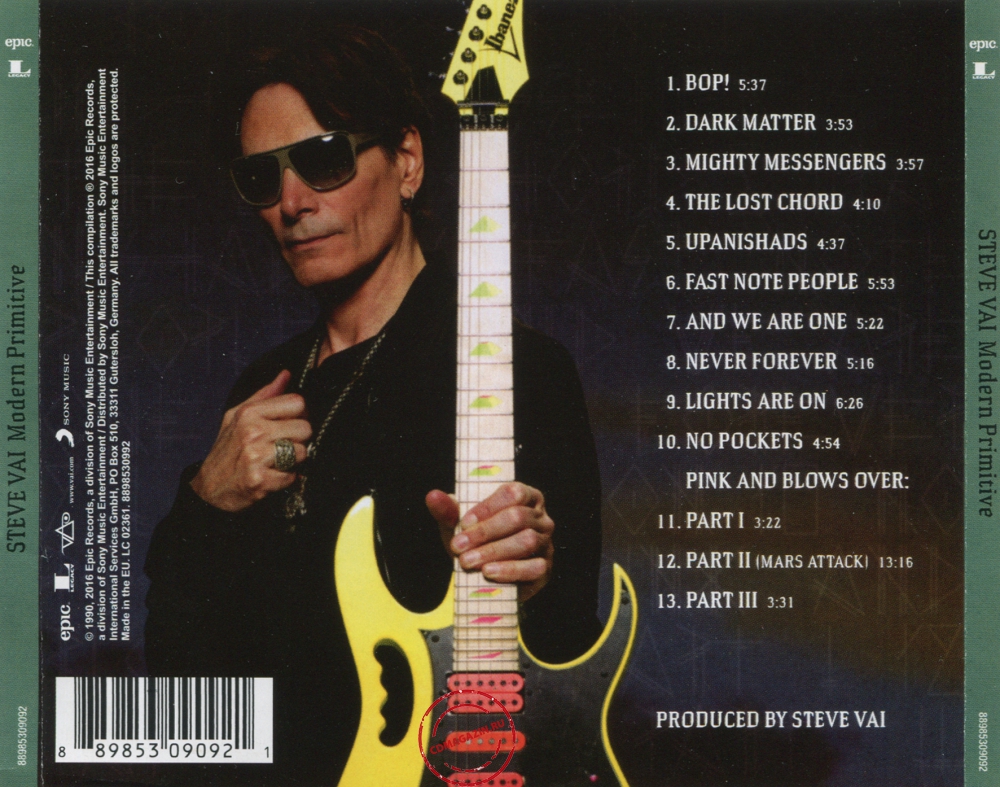 Audio CD: Steve Vai (2016) Modern Primitive