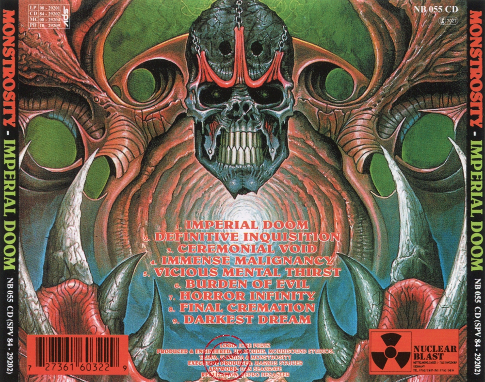 Audio CD: Monstrosity (1992) Imperial Doom Audio CD: Monstrosity (1992) Imperial Doom