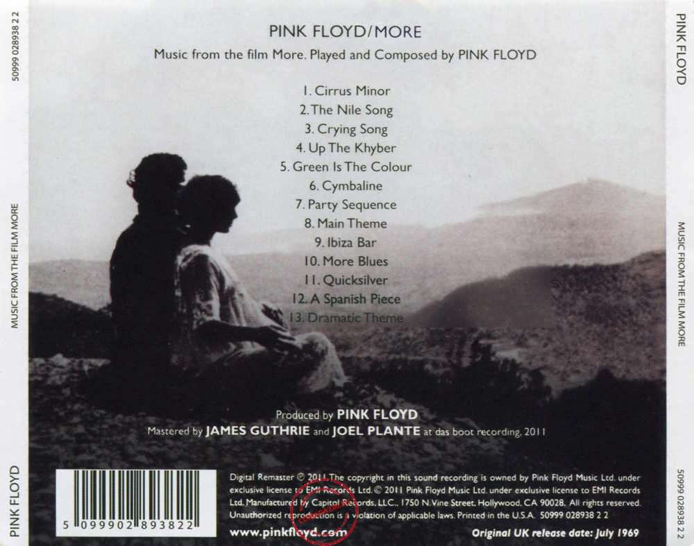 Audio CD: Pink Floyd (1969) Music From The Film More