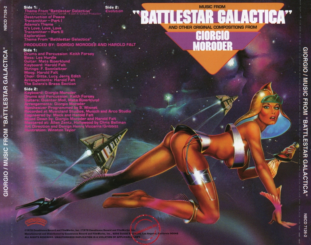Audio CD: Giorgio Moroder (1978) Music From "Battlestar Galactica" Audio CD: Giorgio Moroder (1978) Music From "Battlestar Galactica"