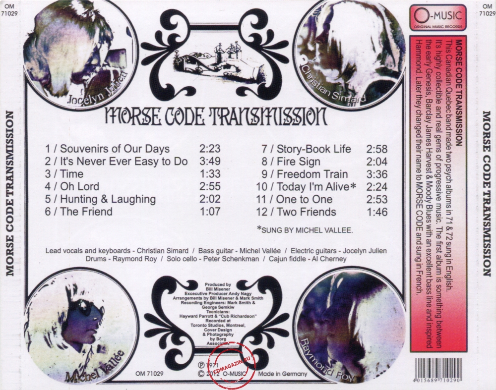 Audio CD: Morse Code (1971) Morse Code Transmission