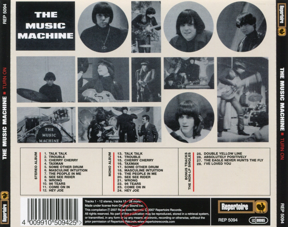 Audio CD: Music Machine (1966) Turn On Audio CD: Music Machine (1966) Turn On