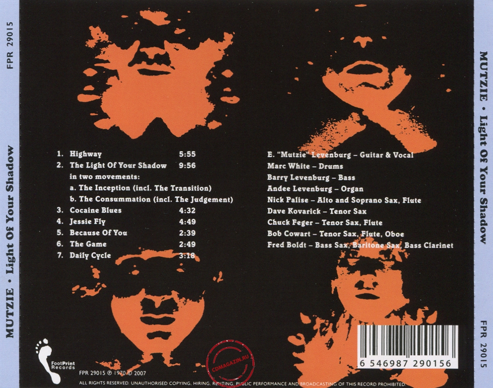 Audio CD: Mutzie (1971) Light Of Your Shadow Audio CD: Mutzie (1971) Light Of Your Shadow