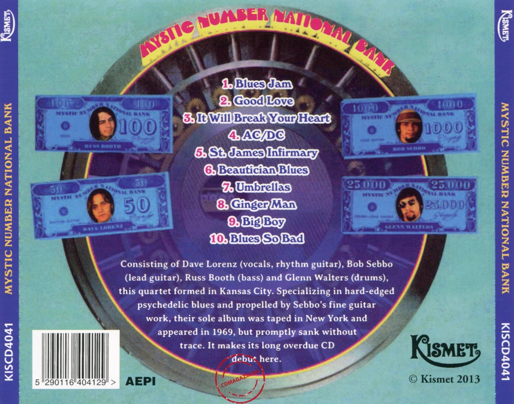 Audio CD: Mystic Number National Bank (1969) Mystic Number National Bank