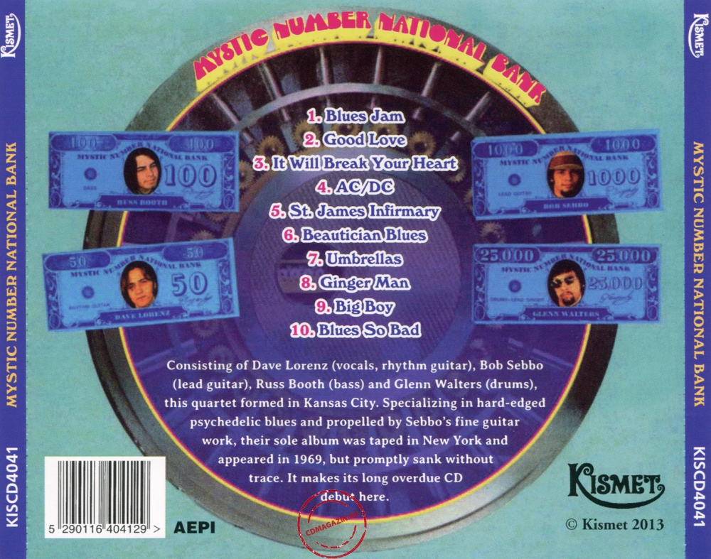 Audio CD: Mystic Number National Bank (1969) Mystic Number National Bank Audio CD: Mystic Number National Bank (1969) Mystic Number National Bank